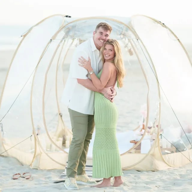 We had such a beautiful day for a surprise proposal. The unusually warm weather with the cold ocean…