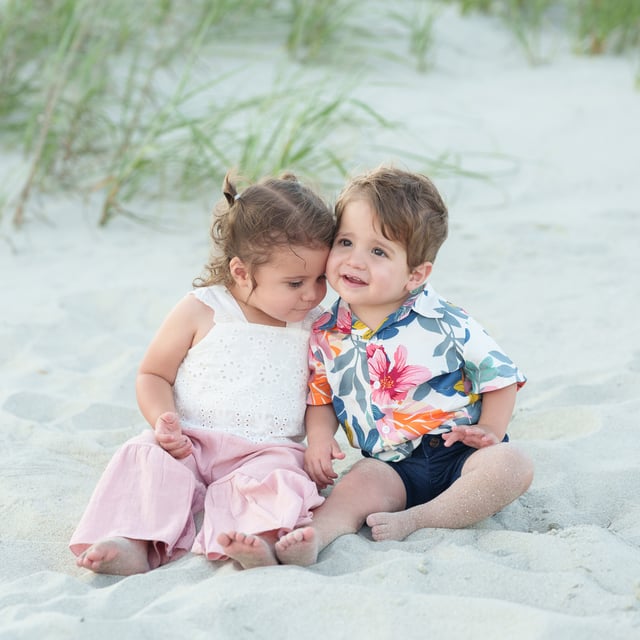 This twin baby brother and sister were the cutest for their pictures at the Seawatch Resort in Myrtle…