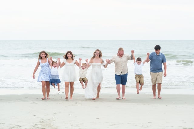We had a cloudy day, but this family was so happy and fun it made up for it.…