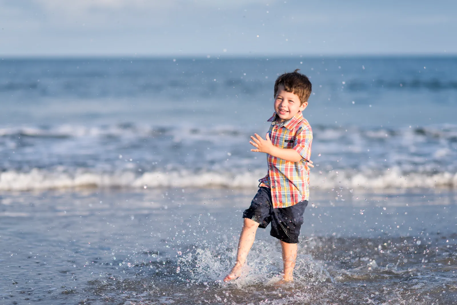 Getting messy for pictures at the beginning - Myrtle Beach State Park