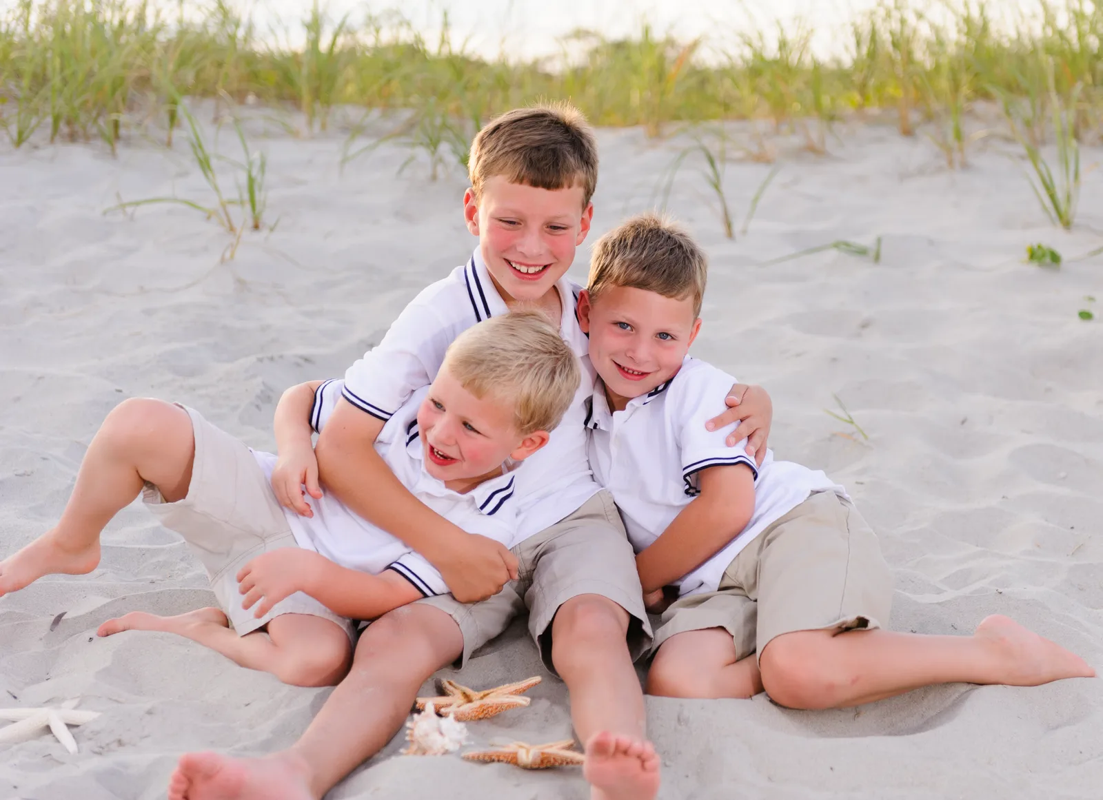 It's so hard to get boys to cooperate for a picture - Myrtle Beach State Park