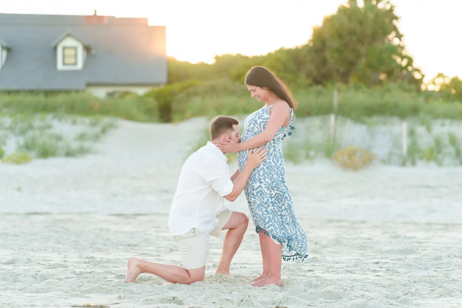 Kiss on the baby bump - Pawleys Island