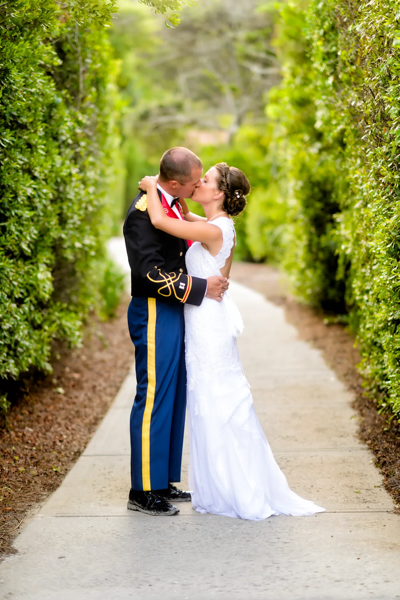 Couple kissing on the beach walkway - Ocean Club, Grande Dunes, Myrtle Beach