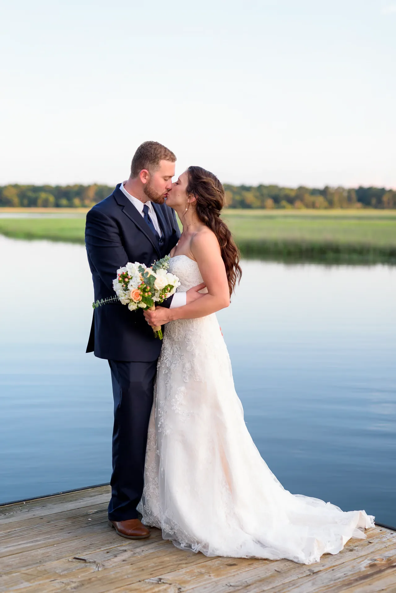 Kiss on the marsh dock - Little River