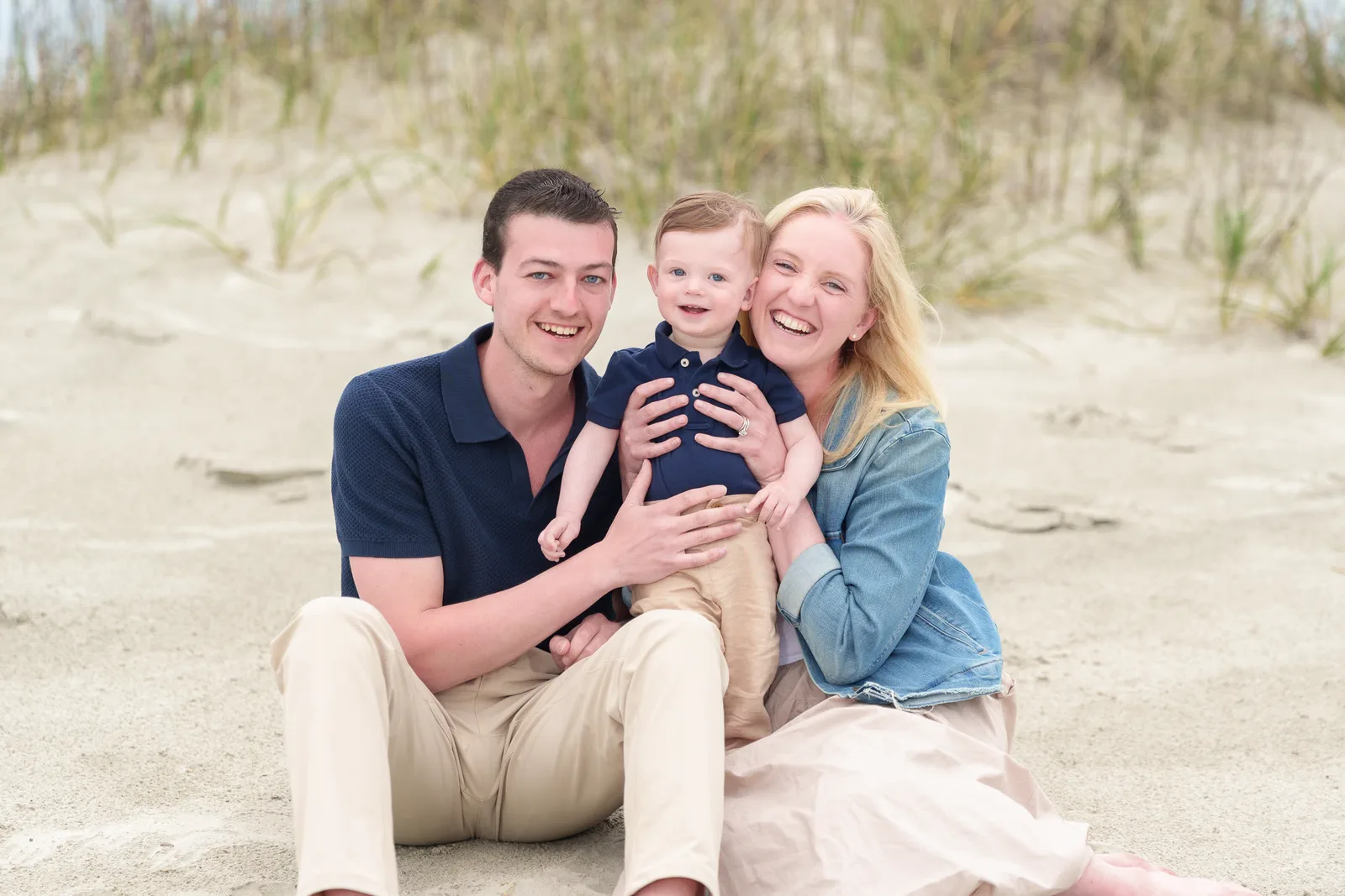 Happy mom and dad with new baby boy - North Myrtle Beach