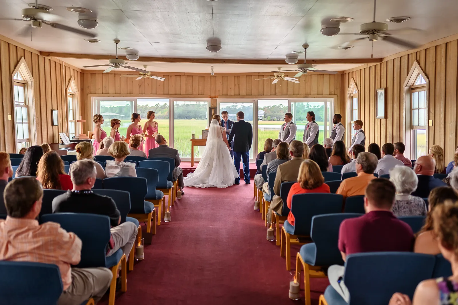Ceremony in the chapel HDR - Pawleys Island Chapel