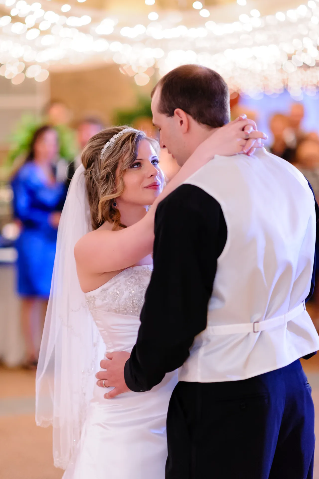 First dance with lots of bokeh in the background - St Johns Inn - Myrtle Beach
