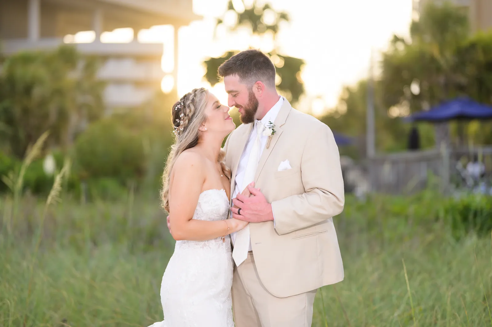 Touching noses in the sunset - Hilton - Myrtle Beach Resort