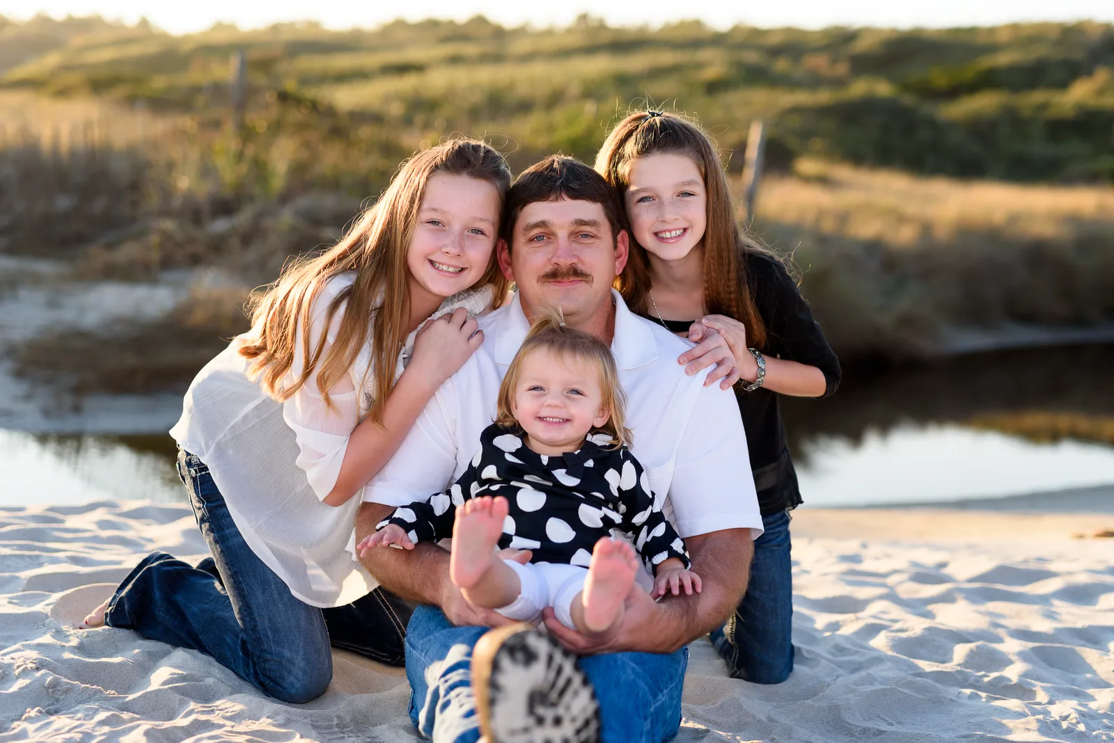 Dad with his girls - Myrtle Beach State Park