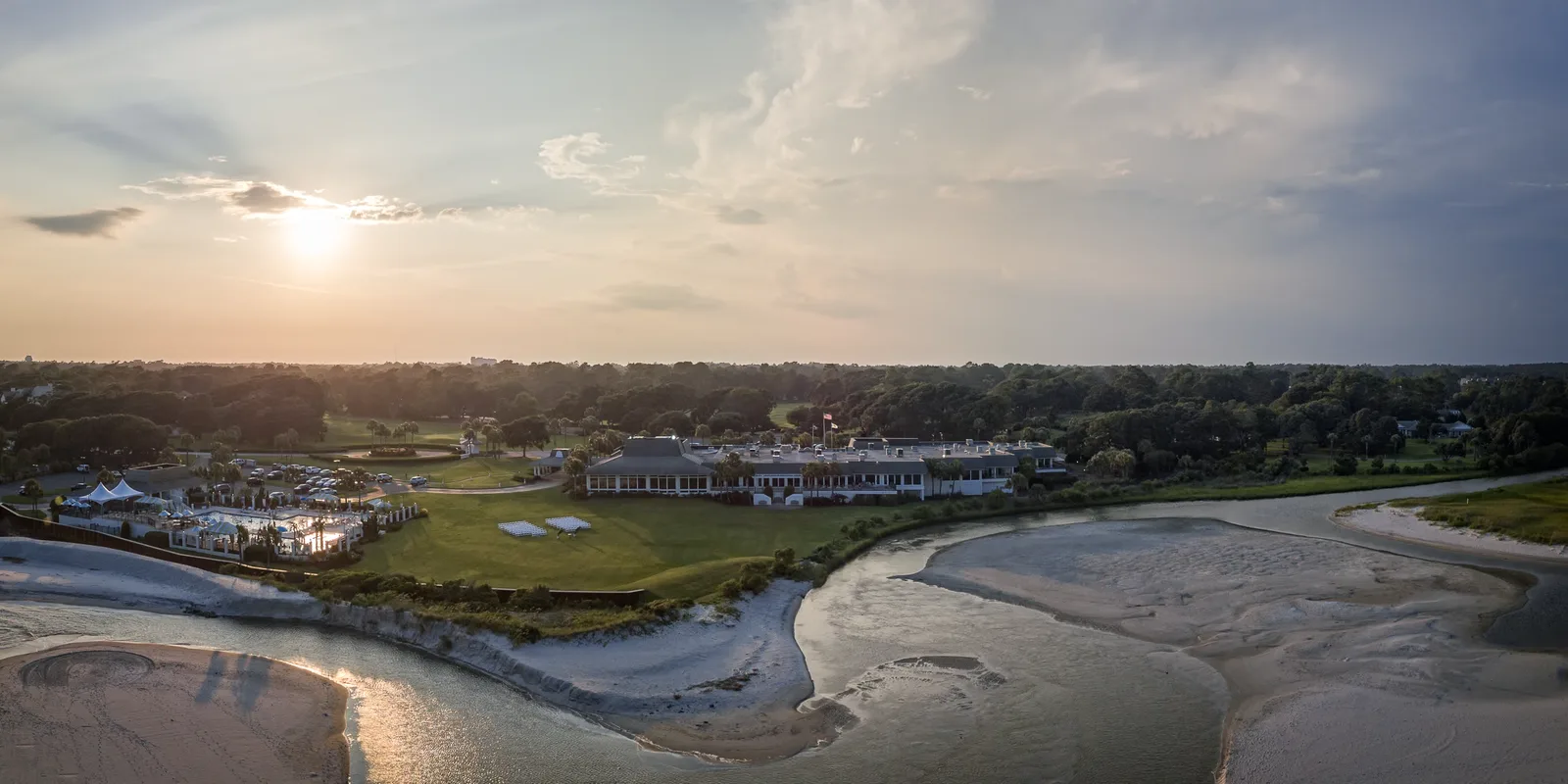 Dunes Golf and Beach Club is a pretty location from the air - Drone - Dunes Golf and Beach Club