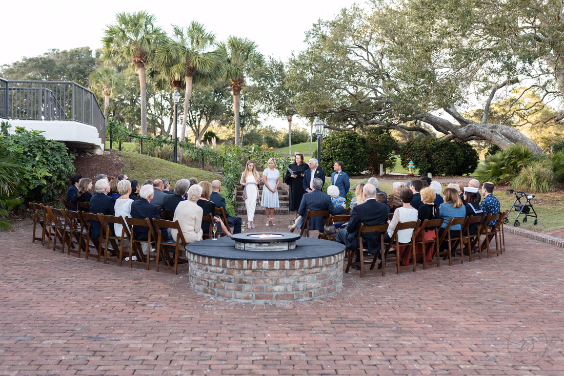 Ceremony on the patio - Dunes Golf and Beach Club - Myrtle Beach