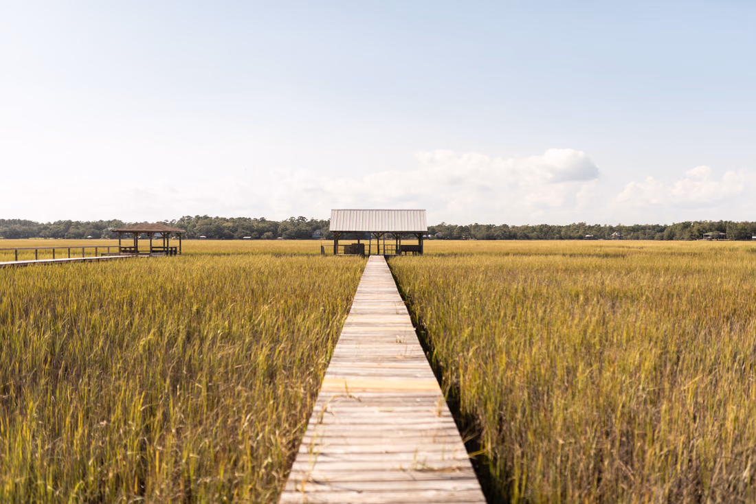 Boardwalk on the marsh - Pelican Inn - Pawleys Island