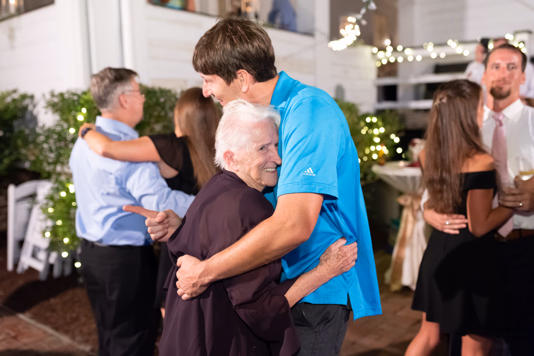 Dancing with grandmother - Pelican Inn - Pawleys Island