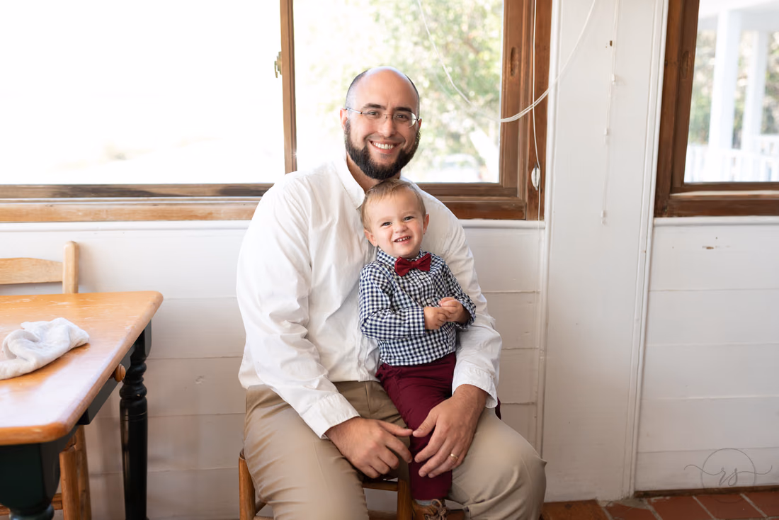 Ringbearer with father - Pelican Inn - Pawleys Island
