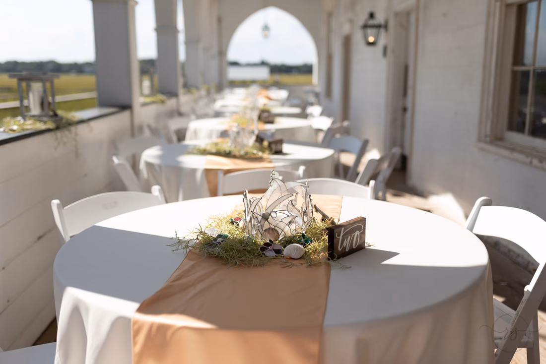 Table decorations - Pelican Inn - Pawleys Island