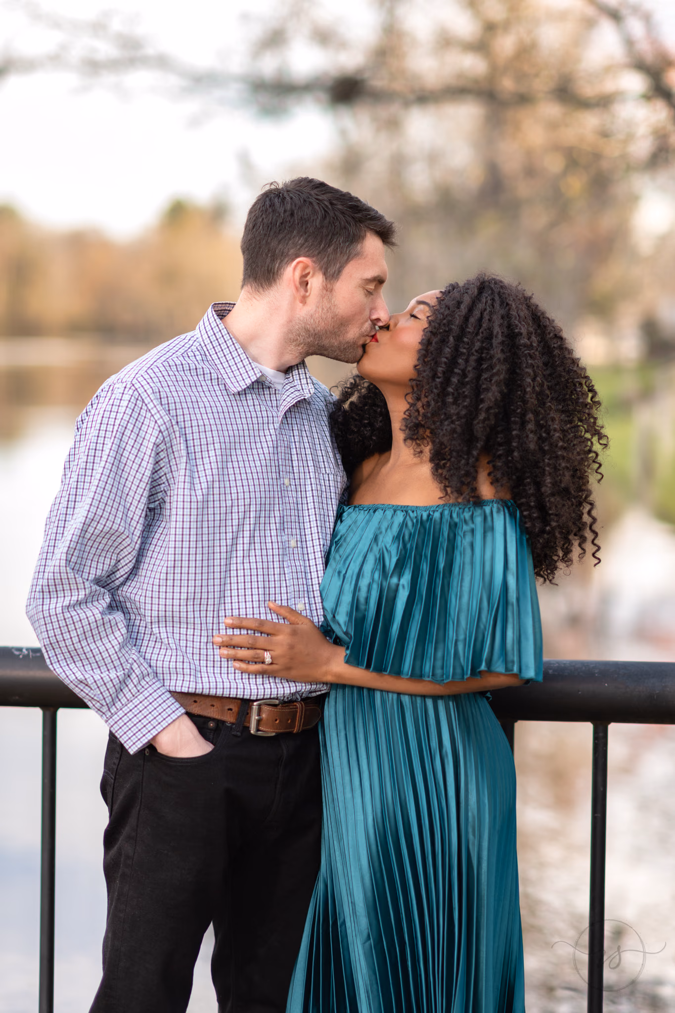 Kiss on the south end of the boardwalk - Conway Riverwalk