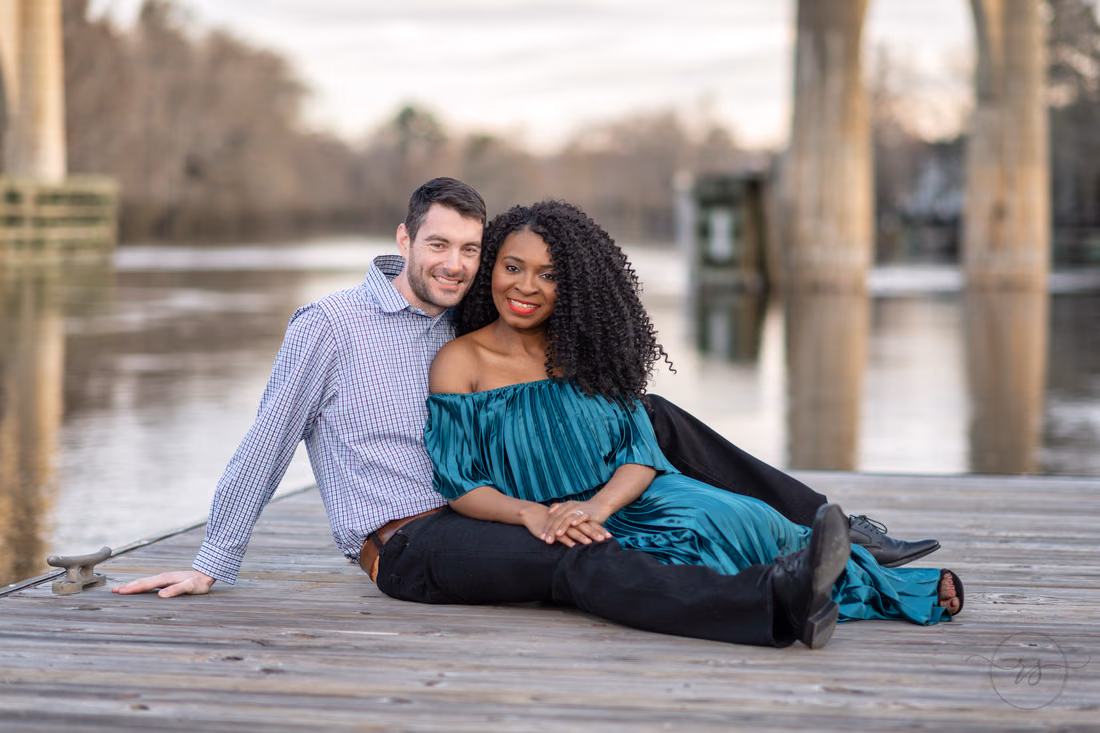 Lying together on the dock - Conway Riverwalk