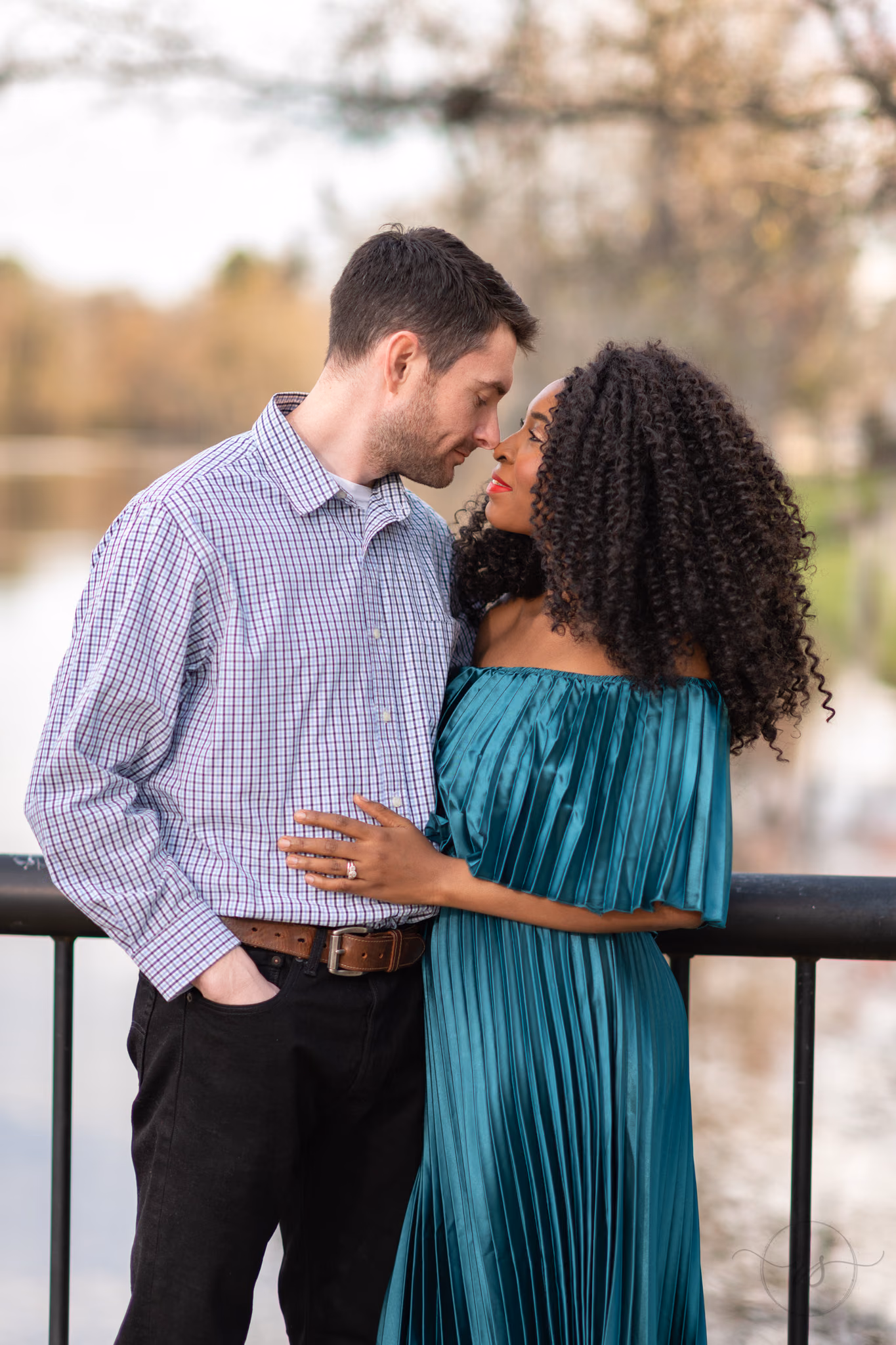 Touching noses on the south end of the boardwalk - Conway Riverwalk