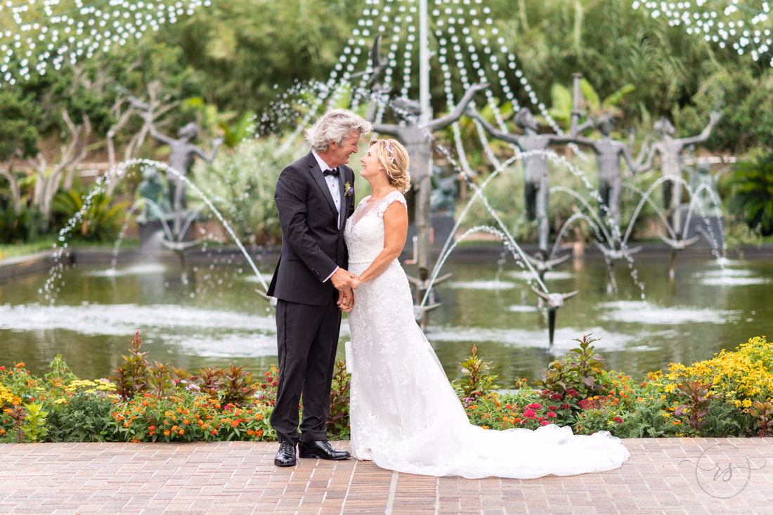 Portrait in front of the fountains - Fountain of the Muses - Brookgreen Gardens