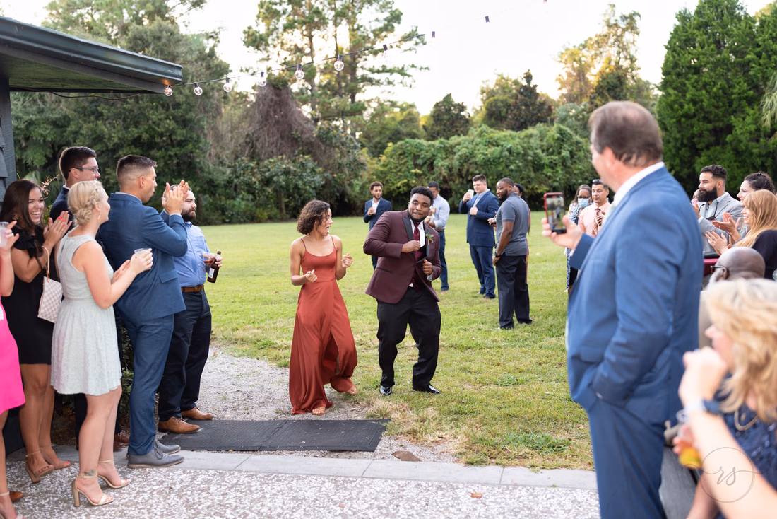 Bridal party introductions - Magnolia Plantation - Charleston, SC