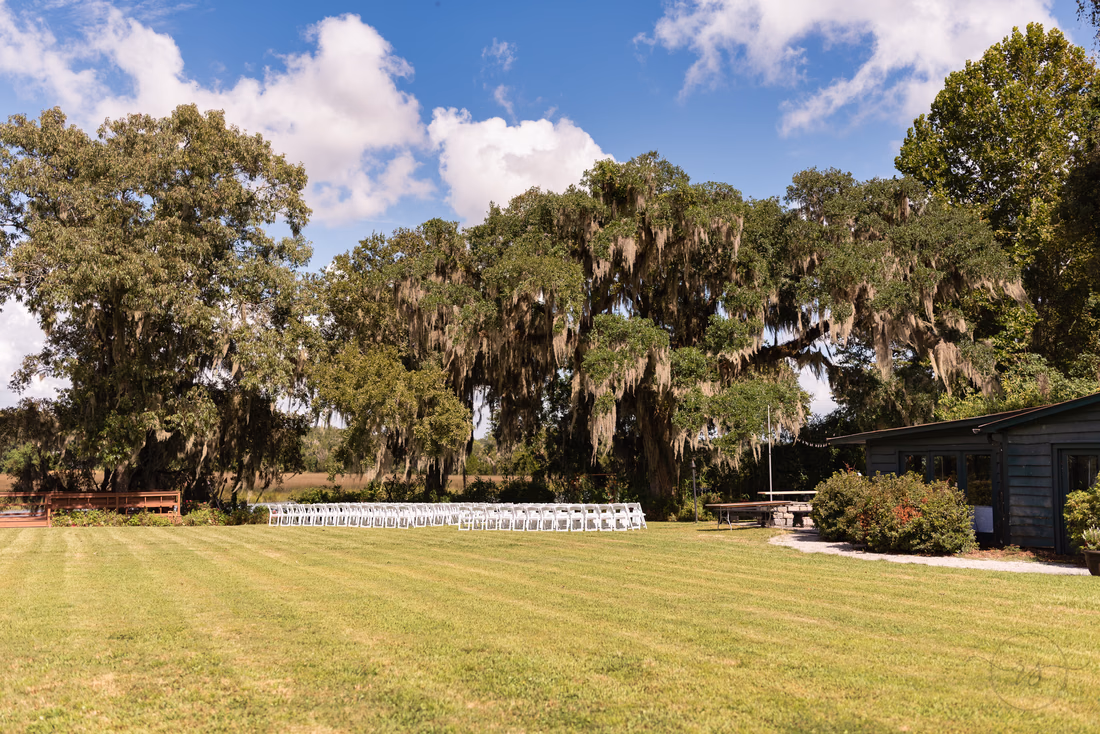Carriage House wedding lawn - Magnolia Plantation - Charleston, SC