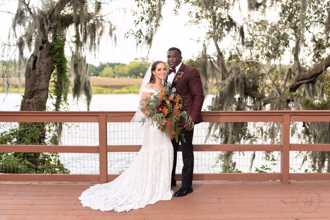 Sunset pictures on the dock at the Carriage House - Magnolia Plantation - Charleston, SC