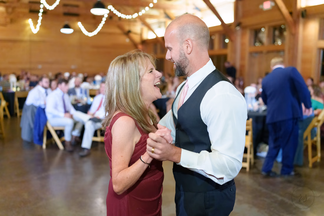 Groom dancing with mother - The Pavilion at Pepper Plantation