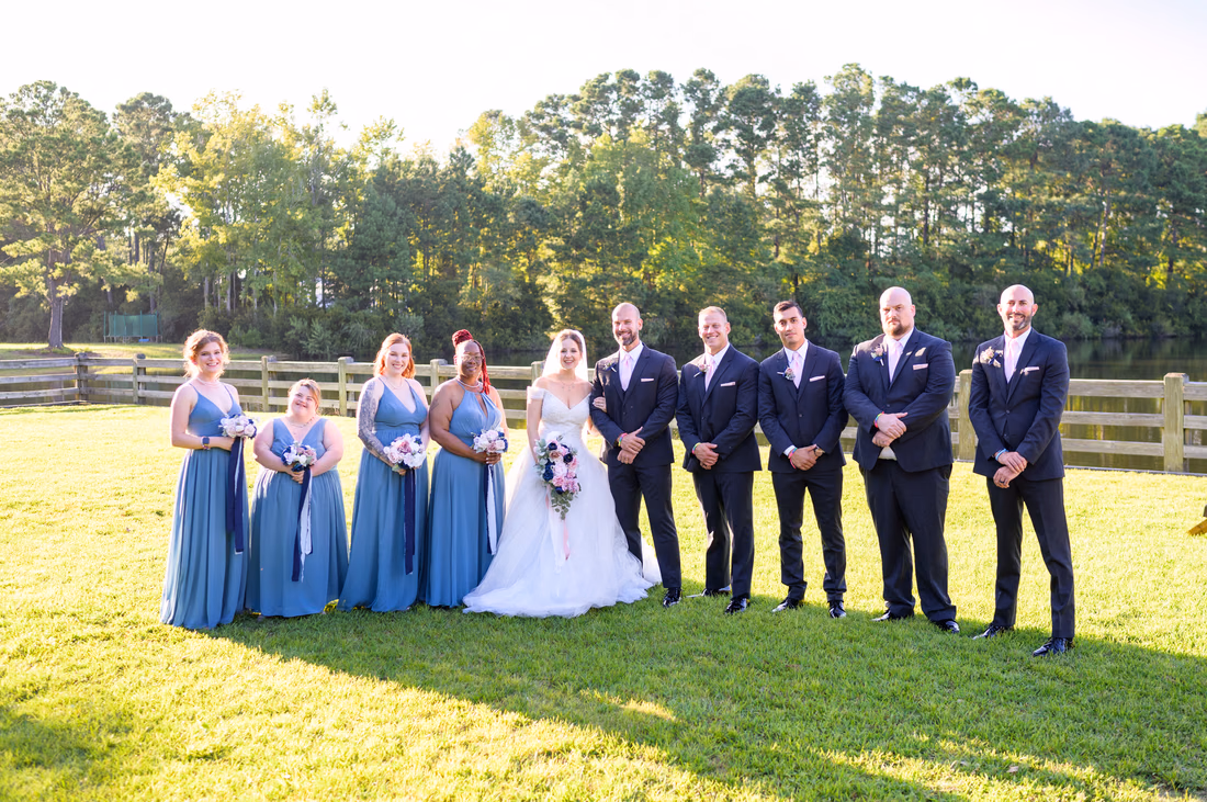 Wedding party by the lake - The Pavilion at Pepper Plantation