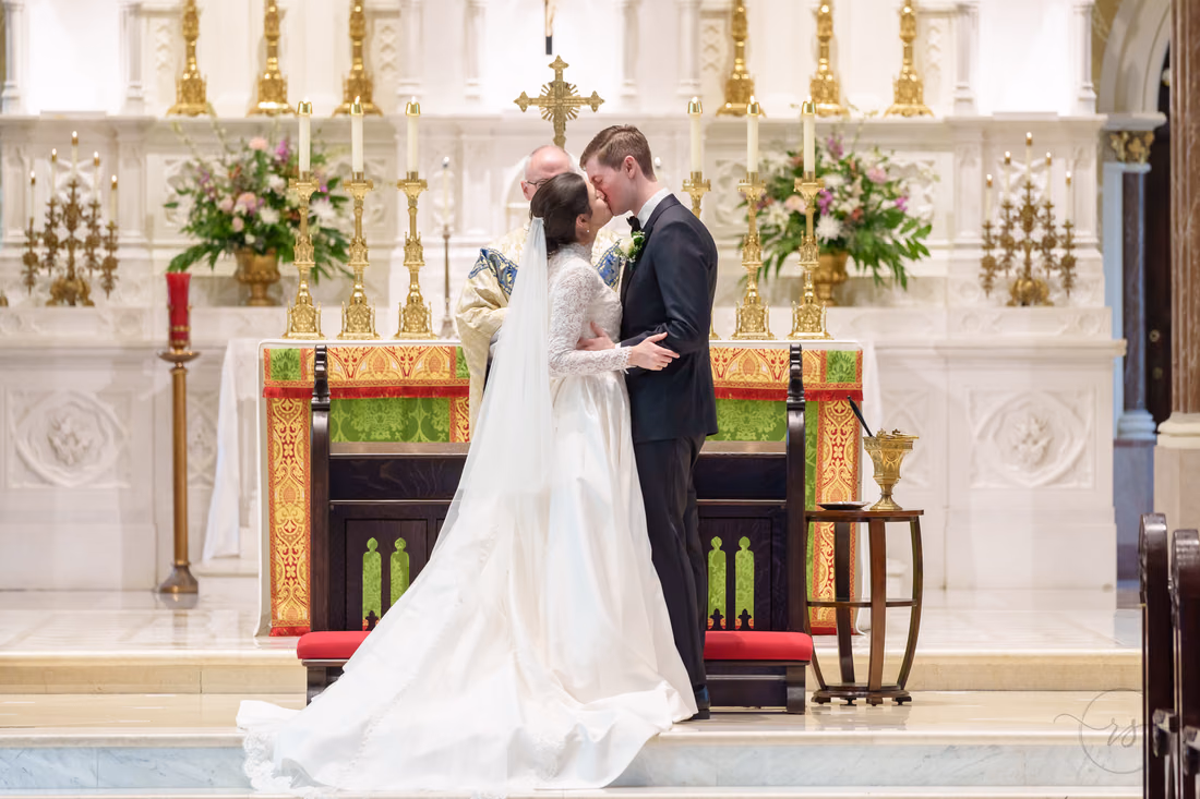 First kiss - Cathedral of Saint John Charleston