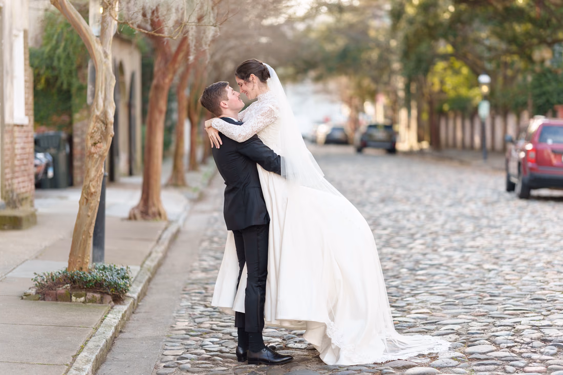 Lifting bride into the air - Chalmers Street