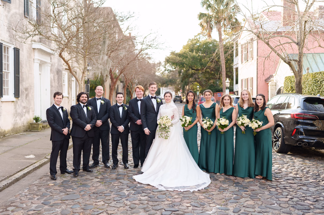 Wedding party on the street - Chalmers Street