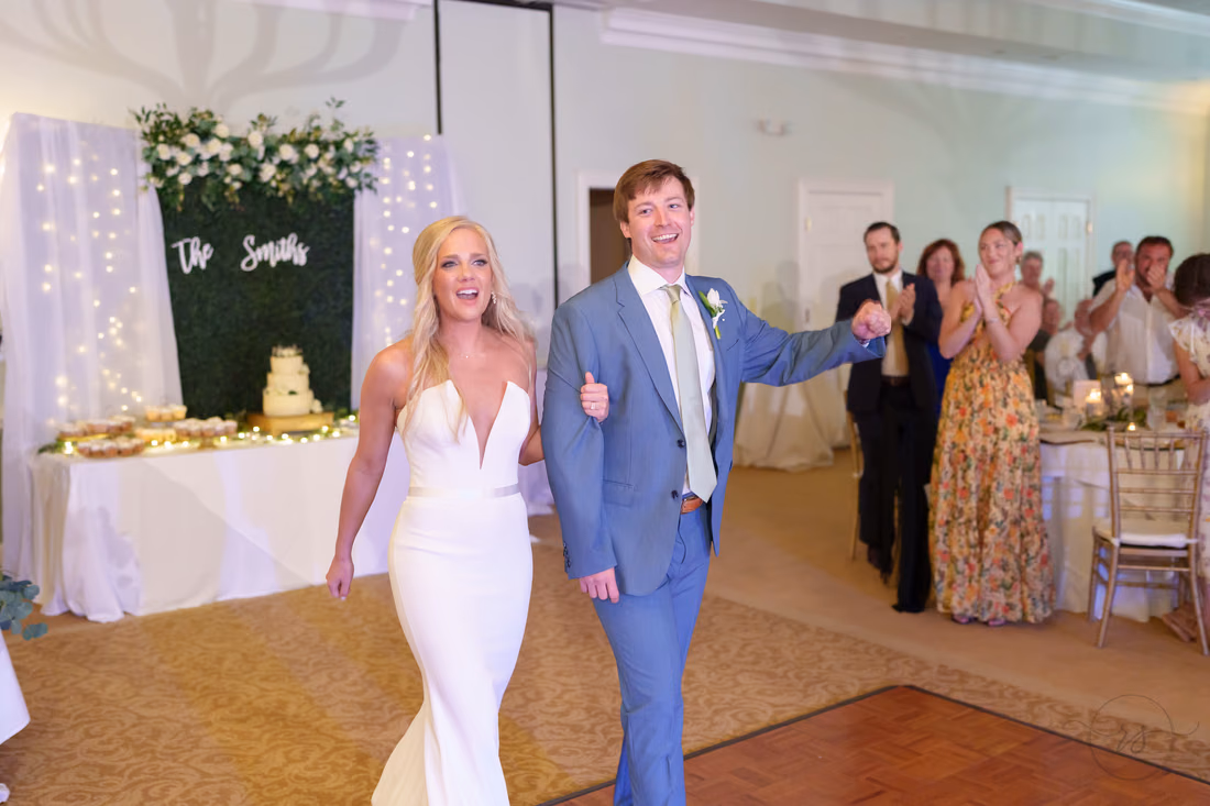 Bride and groom introductions - Pawleys Plantation