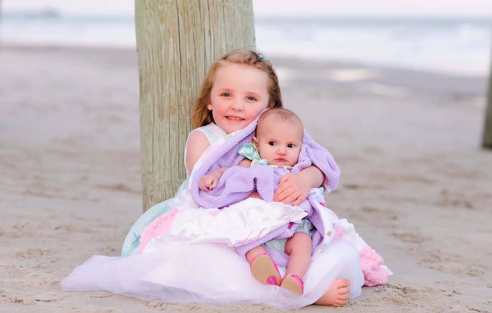 Getting to hold the baby cousin - Myrtle Beach State Park