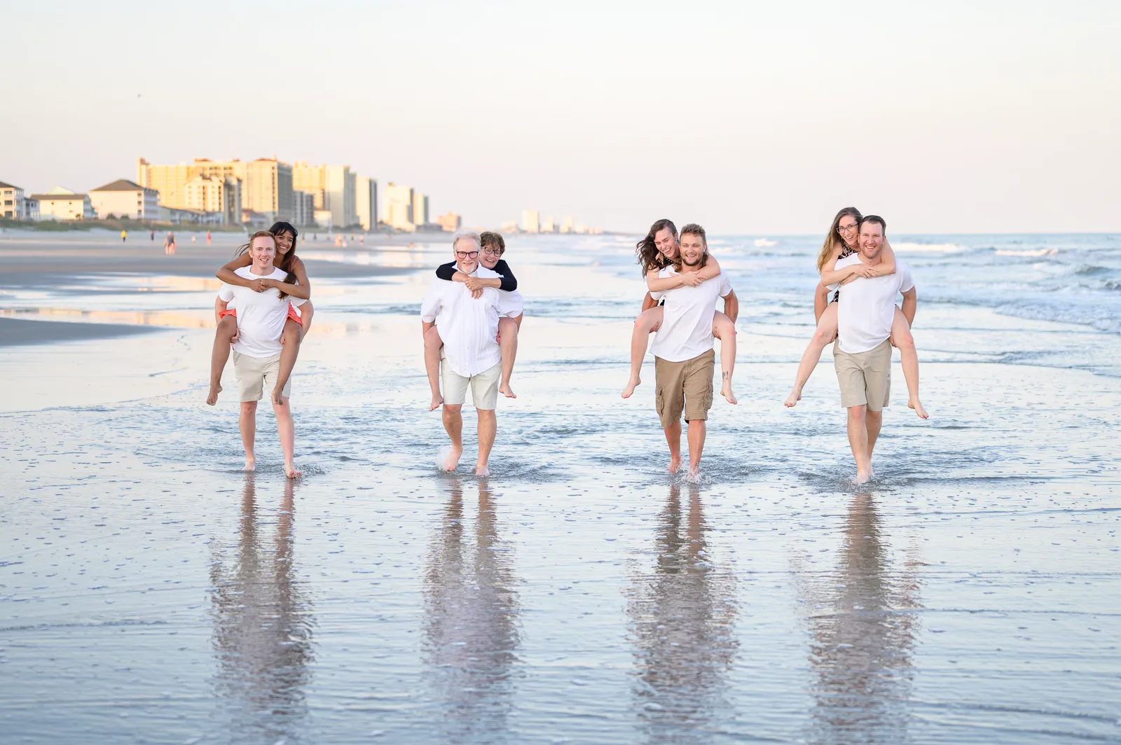 Piggyback rides in the ocean - North Myrtle Beach