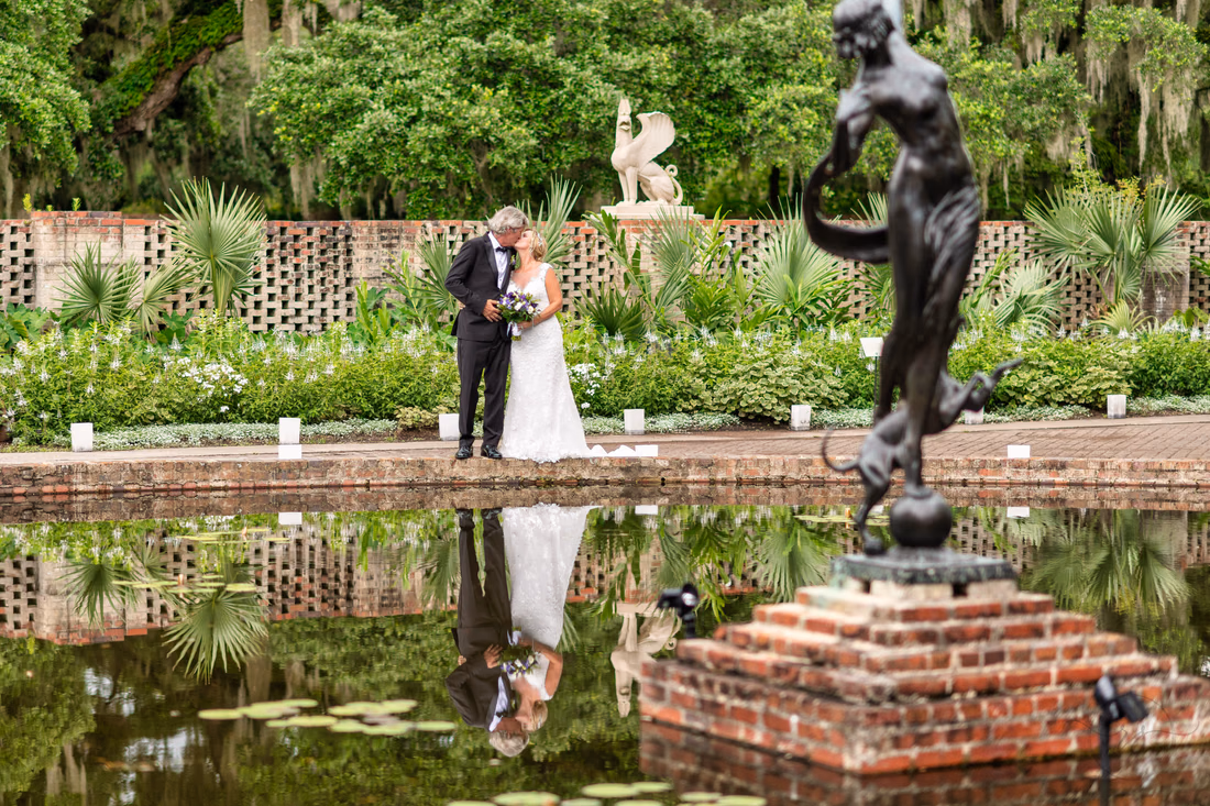Reflections in the water - Diana of the Chase Pool - Brookgreen Gardens