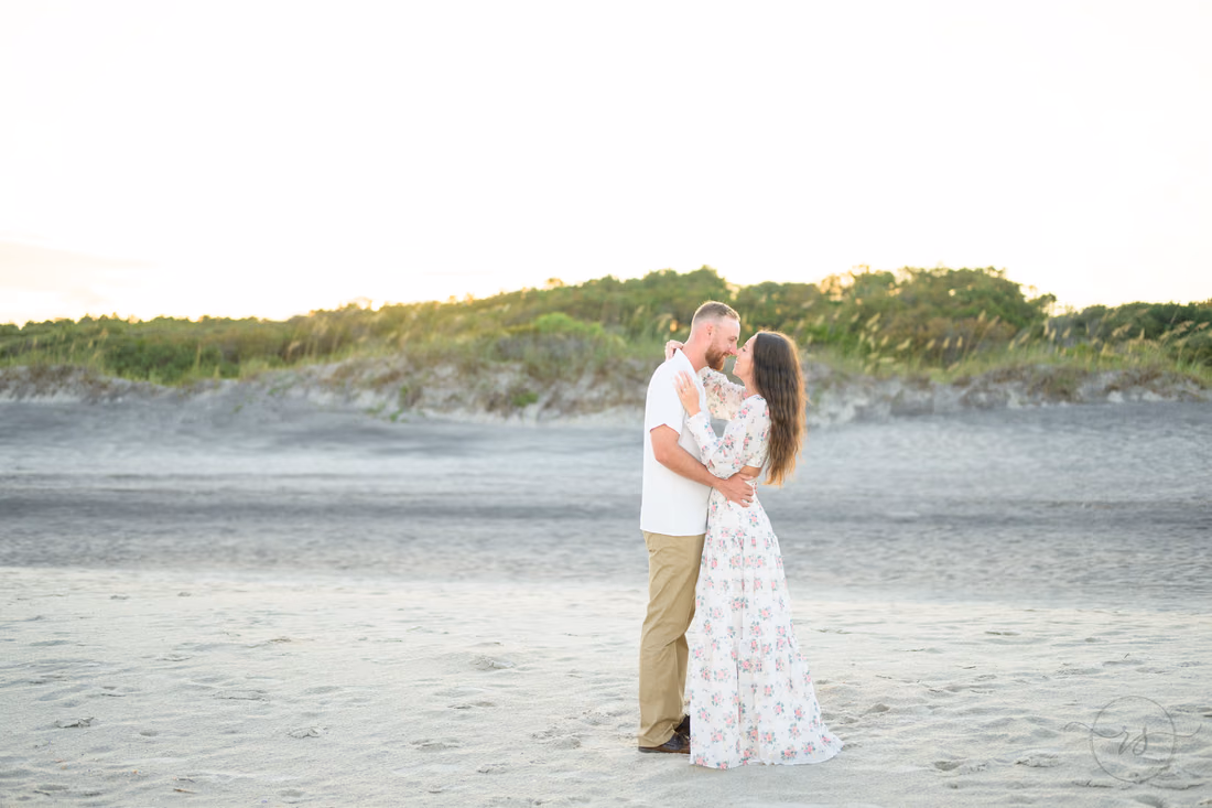 Touching noses in the sunset - Huntington Beach State Park