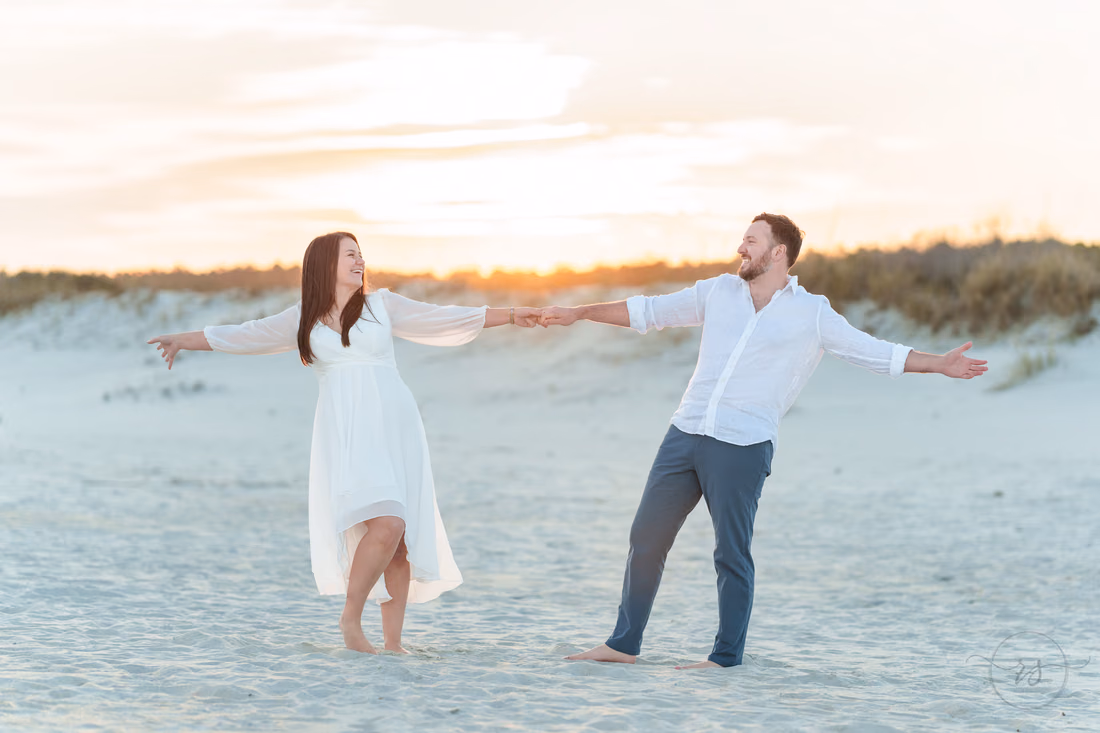 Holding hands in the sunset - Huntington Beach State Park - Pawleys Island