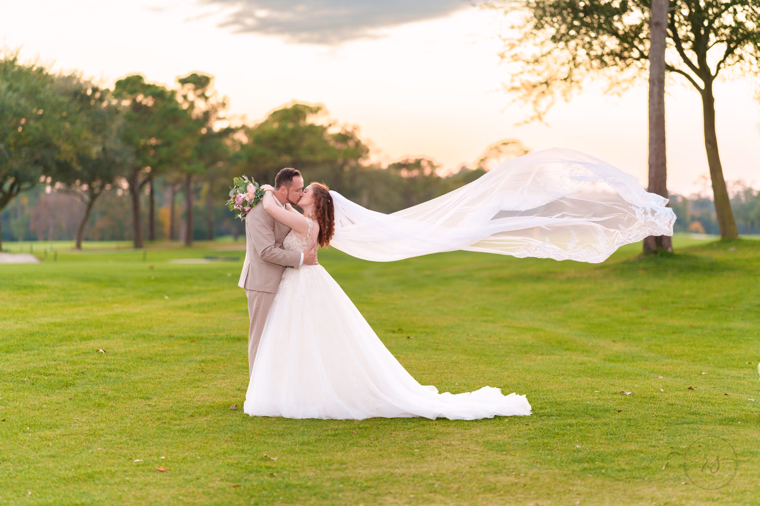 After sunset portraits on the golf course - Pine Lakes Country Club