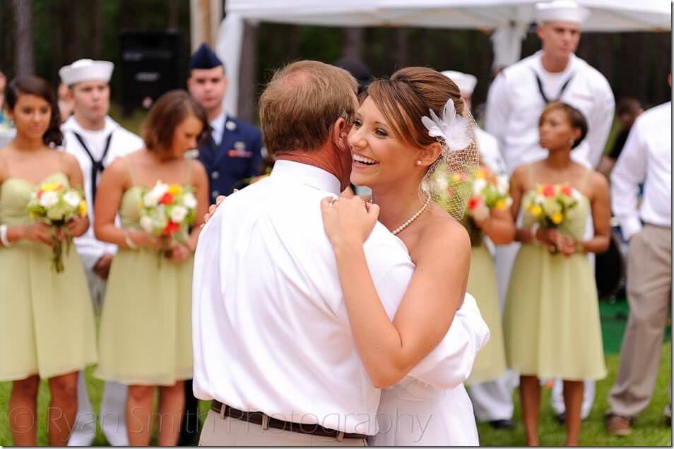 Bride dancing with her father - Andrews, SC