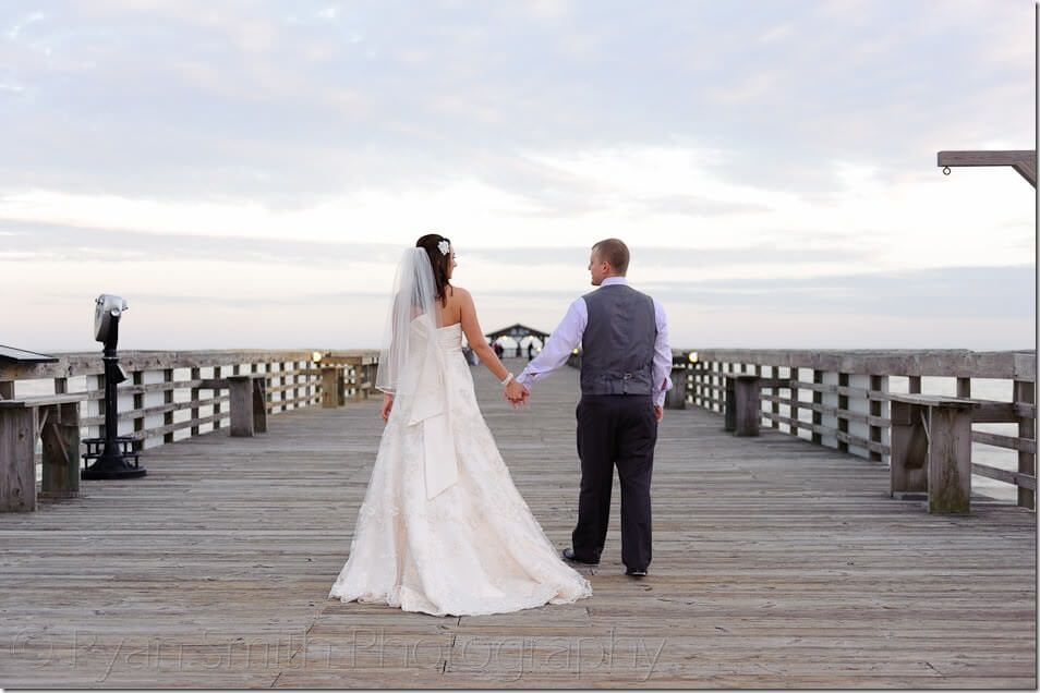 Walking hand in hand on Myrtle Beach State Park pier