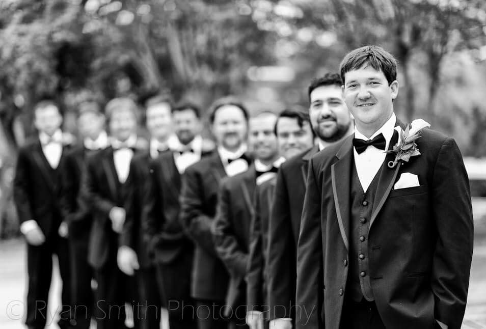 That's a lot of groomsmen -