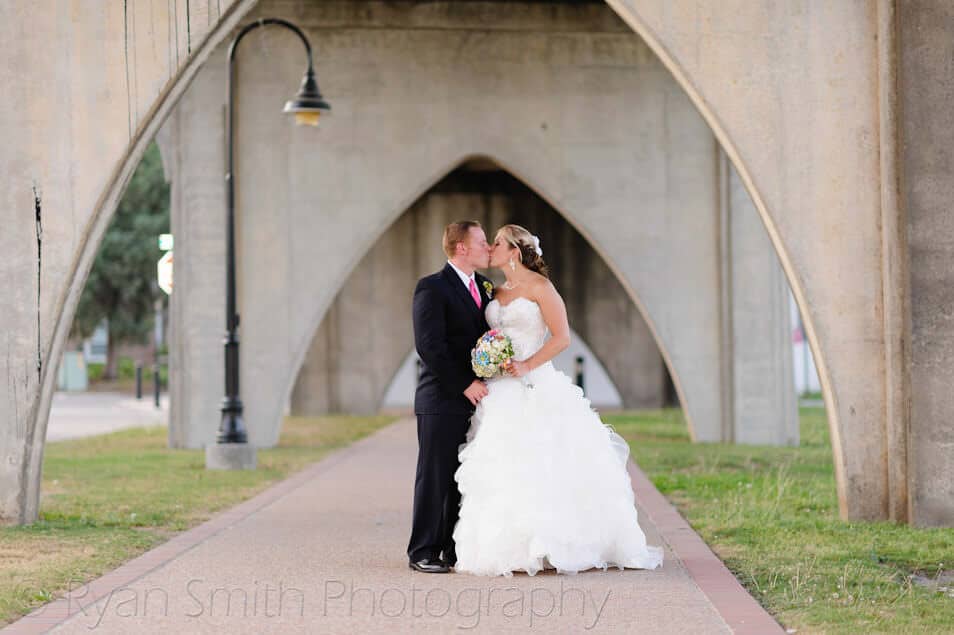 Kiss under the old Conway bridge - Conway River Walk