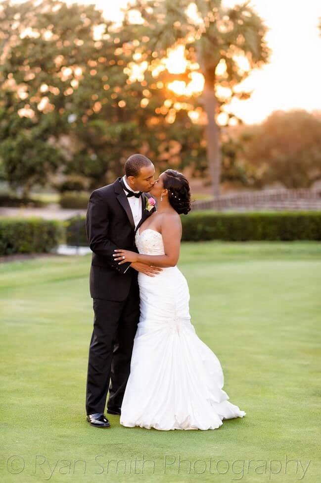 Kiss in the sunset