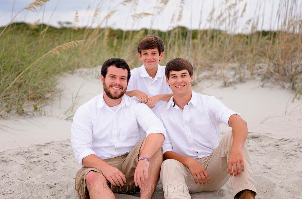Brothers sitting together - Myrtle Beach State Park