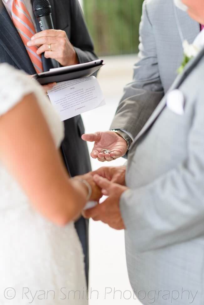 Best man giving the rings - Member's Club - Grande Dunes