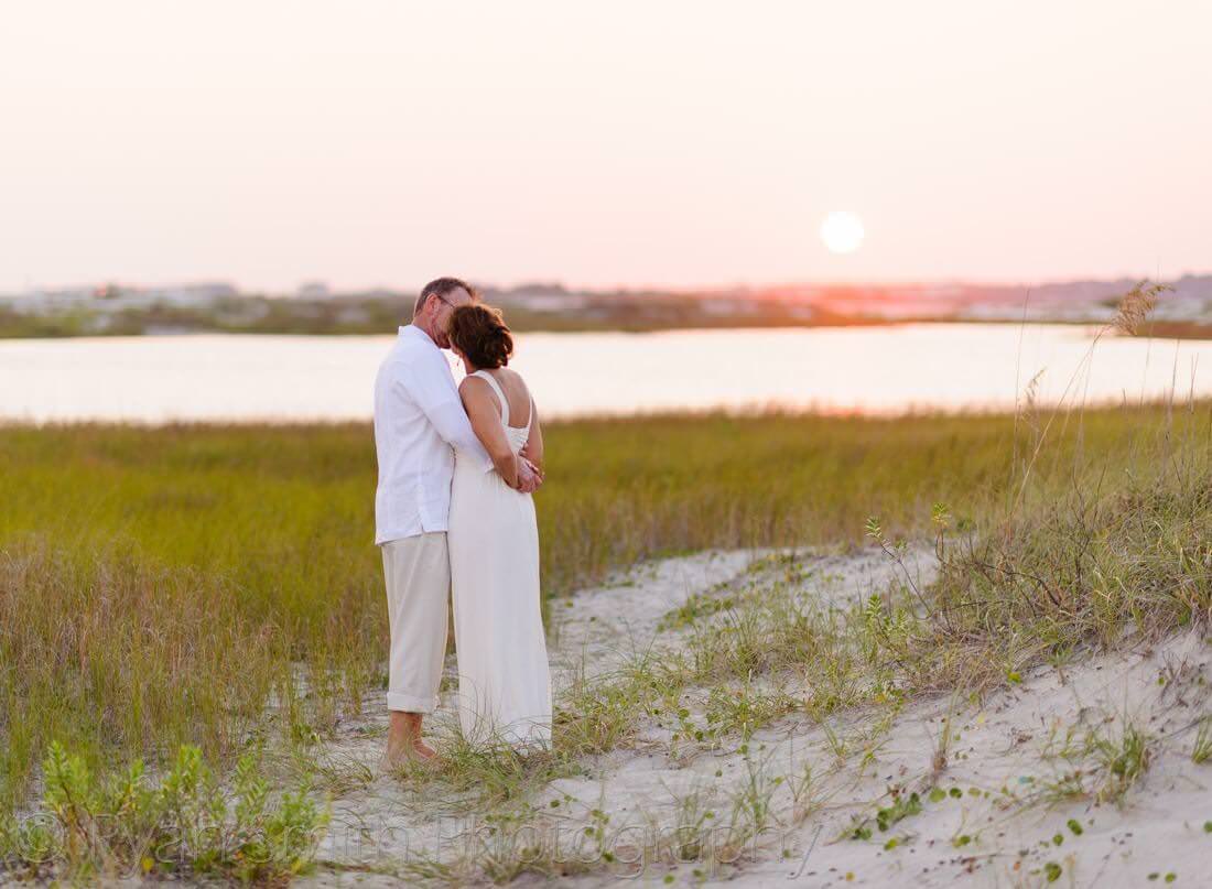 Kissing in the sunset - Holden Beach, NC