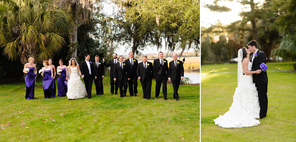 Shot of the bridal party - Magnolia Plantation - Charleston