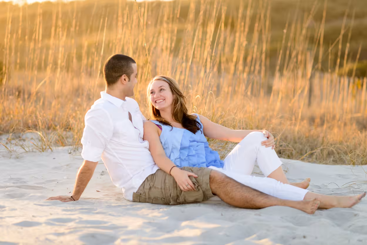 Cute couple with big smiles doing engagement pictures at the State Park in Myrtle Beach 19 cute-couple-engagement-myrtle-beach-state-park10 (18)