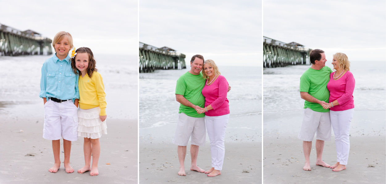 Portrait of grandparents on the beach