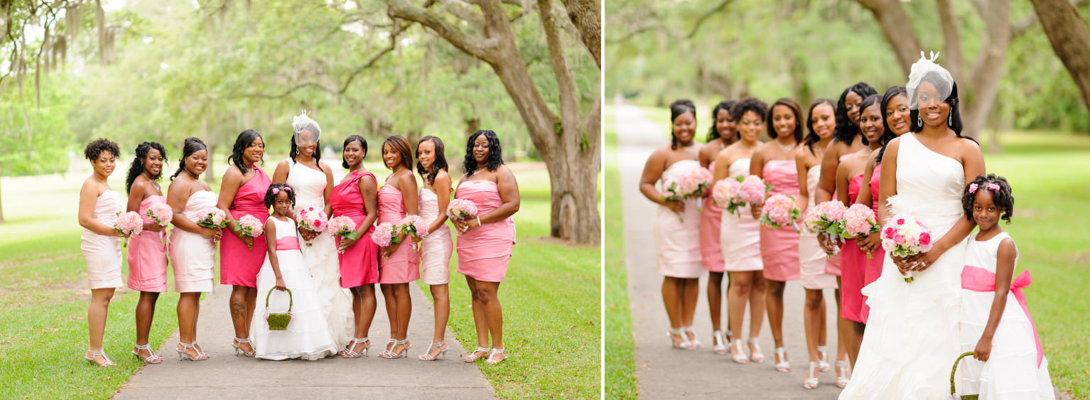 Pictures of the bridesmaids